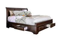 Lit King Complet Milton | Marron Cerise | K1071