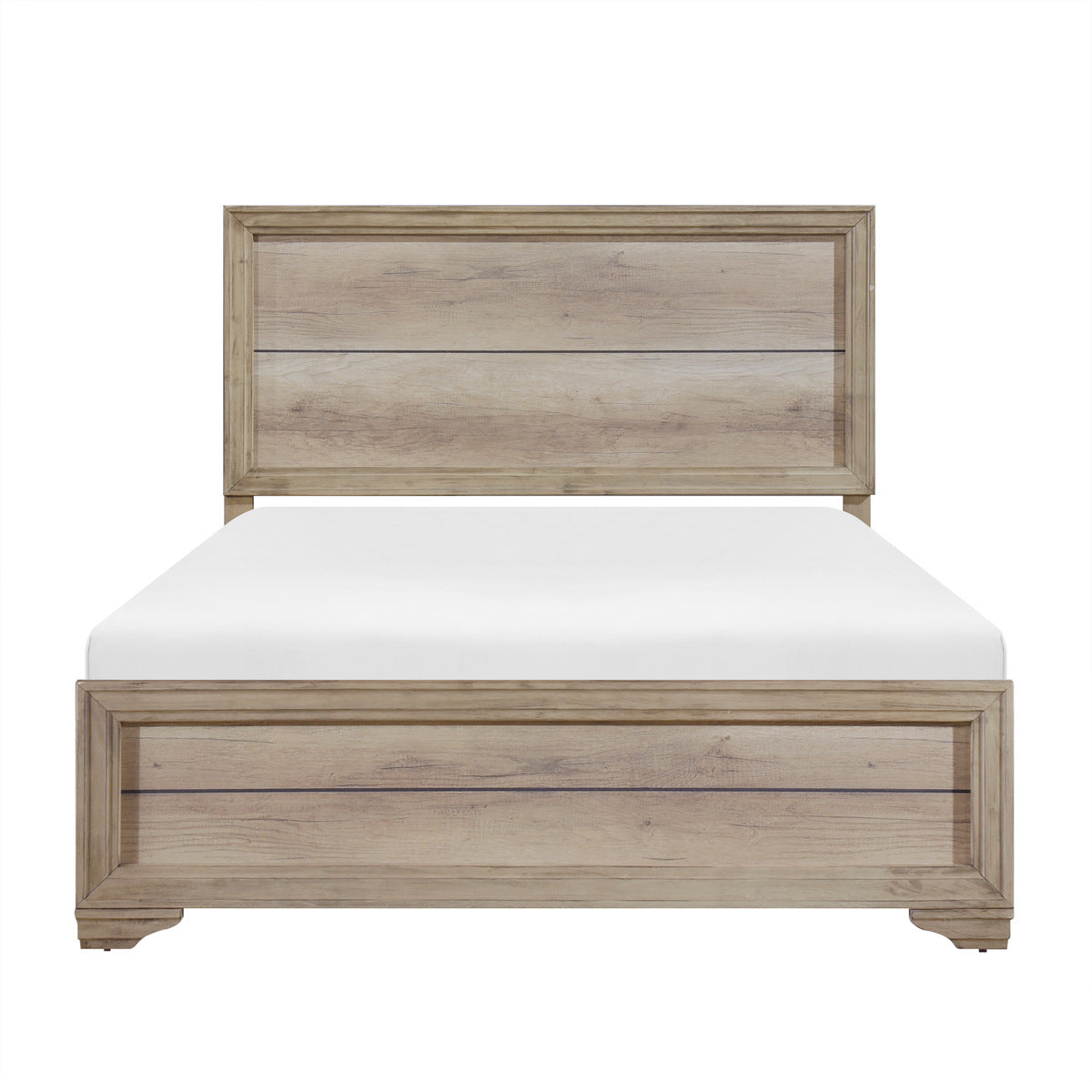 Lit Simple Complet Lonan | Bois Vieilli | 1-T5591