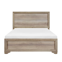 Lit Simple Complet Lonan | Bois Vieilli | 1-T5591