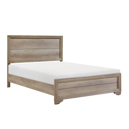 Lit Simple Complet Lonan | Bois Vieilli | 1-T5591