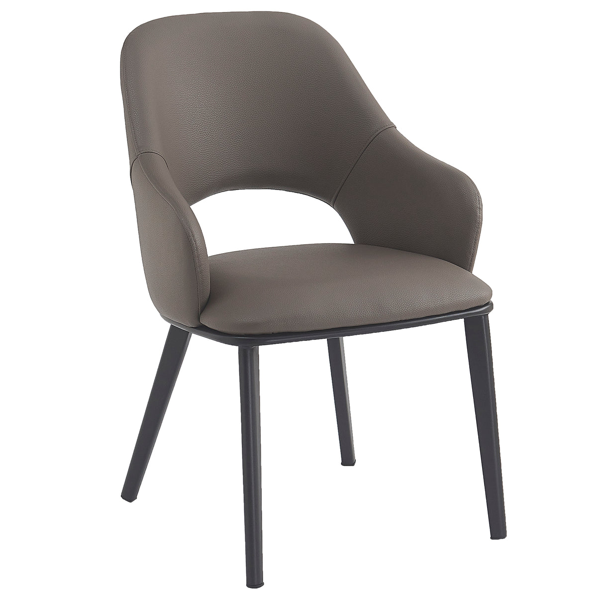 Chaise Normandin pierre / noir (Worldwide Denzel 202-064STN) – Meubles TOCO