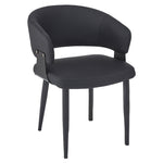 Chaise Richelieu noir / noir (Worldwide Sloane 202-066BLK) – Meubles TOCO