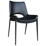 Chaise Pontiac noir / noir (Worldwide Icona 202-067BK_BK) – Meubles TOCO