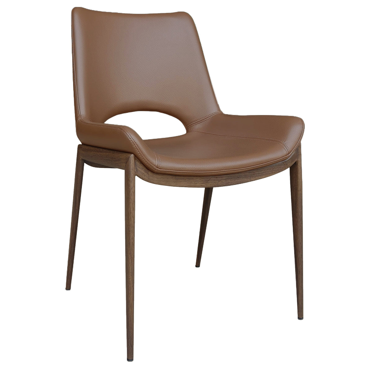 Chaise Pontiac selle / noyer (Worldwide Icona 202-067SD_WAL) – Meubles TOCO