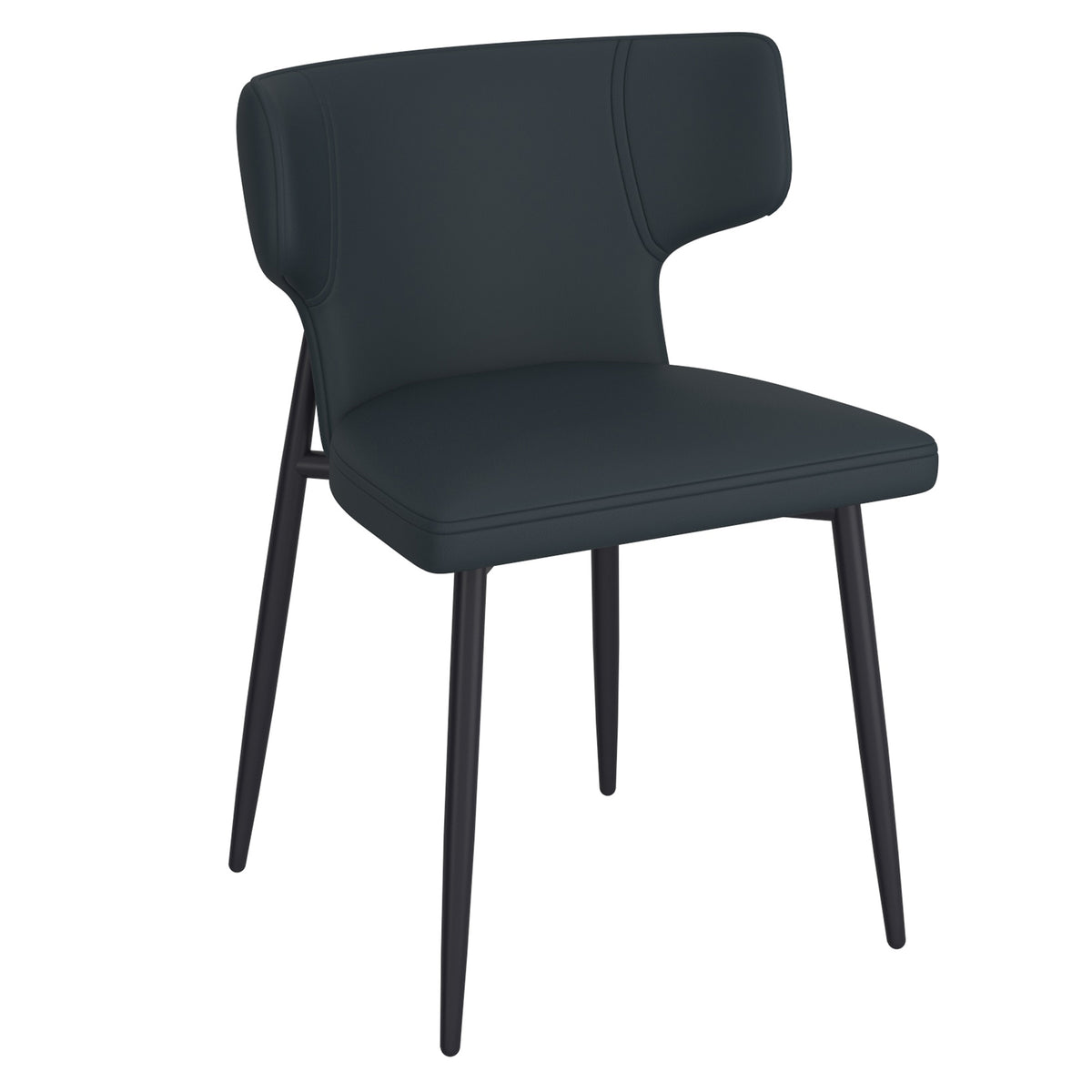 Chaise Ayer noir / noir (Worldwide Olis 202-085PUBK) – Meubles TOCO