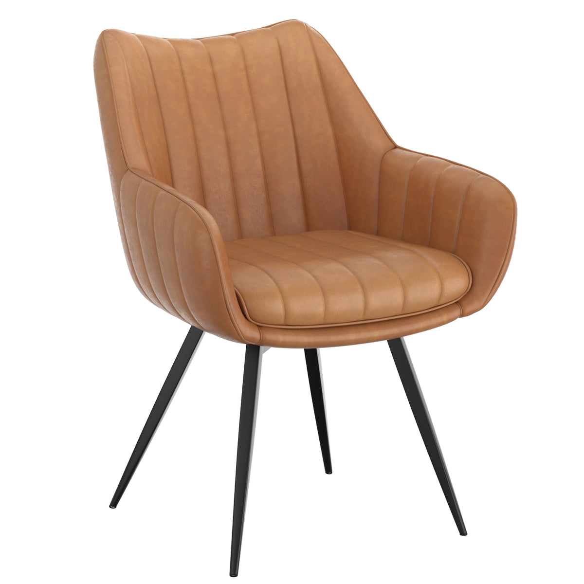 Chaise pivotante Compton chameau / noir (Worldwide Talon 202-139CAM) – Meubles TOCO