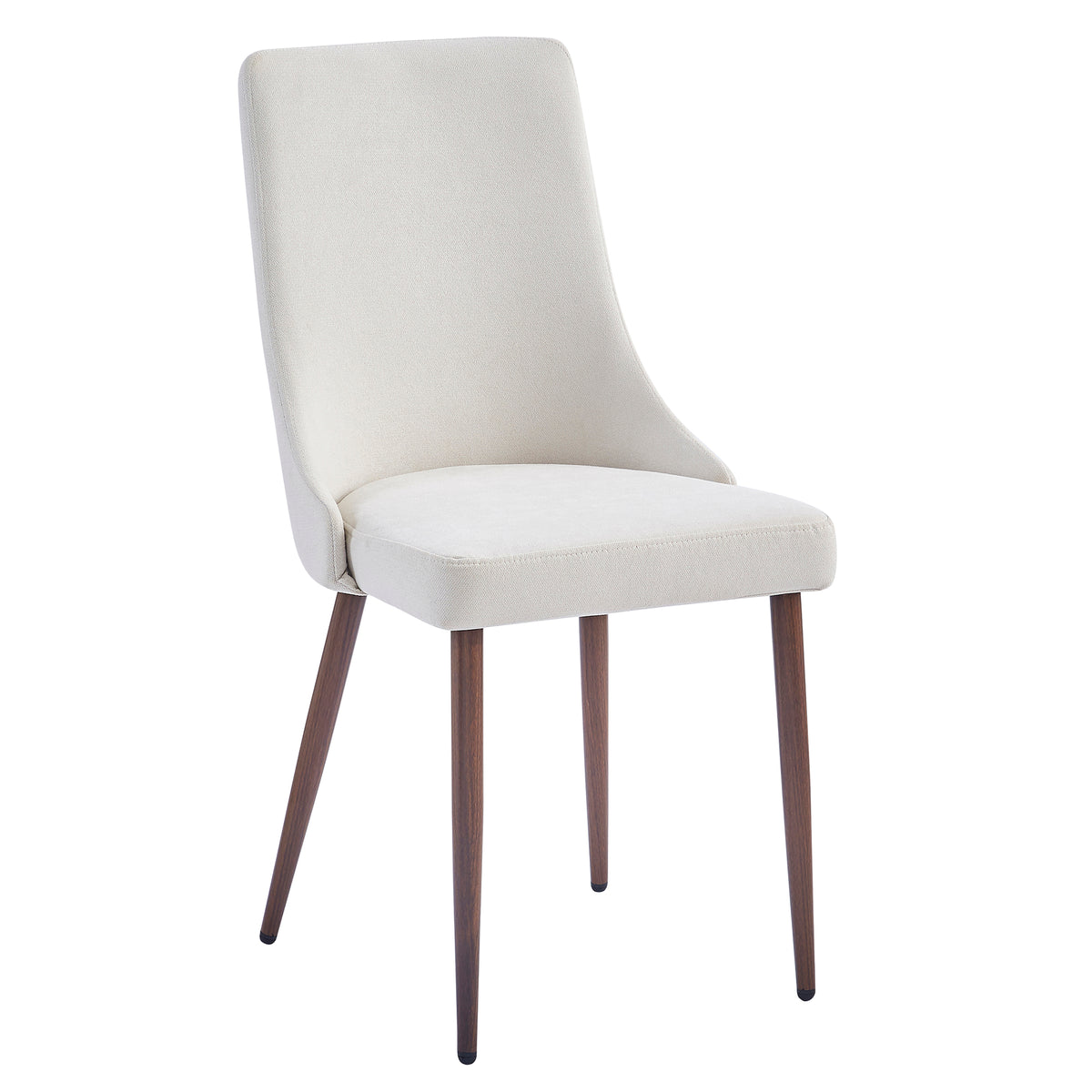 Chaise Dundee beige / noyer (Worldwide Cora 202-182BG) – Meubles TOCO