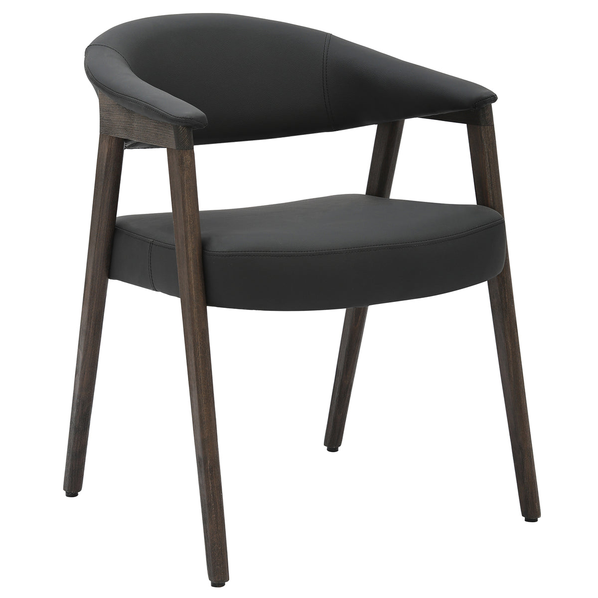 Chaise Senneterre noir / noyer foncé (Worldwide Bexley 202-234BLK) – Meubles TOCO