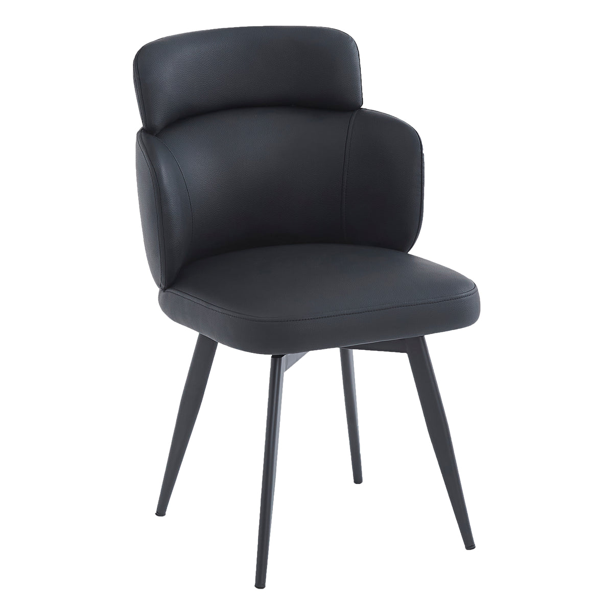 Chaise pivotante Causapscal noir / noir (Worldwide Razzo 202-481BLK) – Meubles TOCO