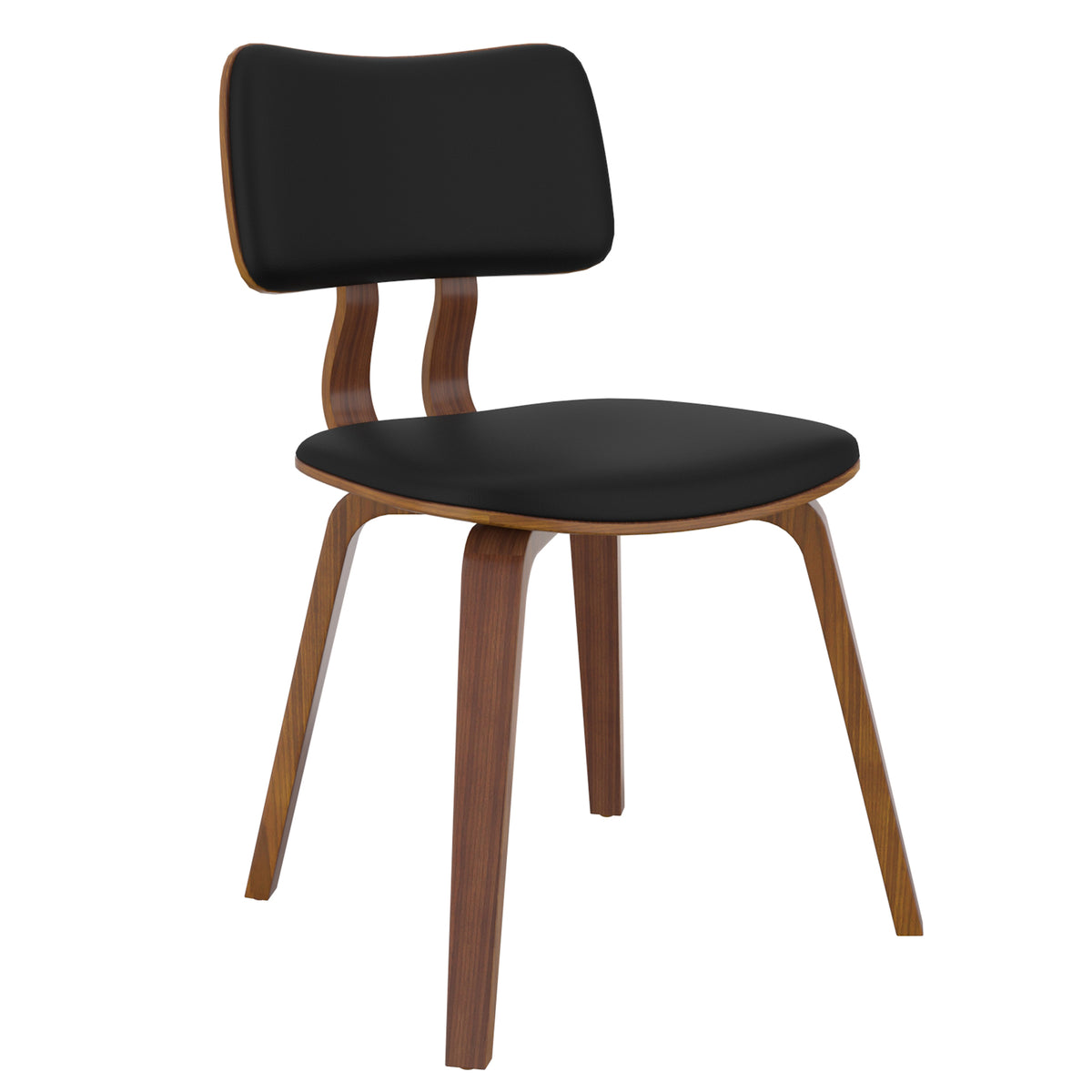 Chaise Hemmingford noir / noyer (Worldwide Zuni 202-581PUBK) – Meubles TOCO