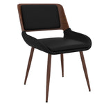 Chaise Lennoxville noir / noyer (Worldwide Hudson 202-582PUBK) – Meubles TOCO