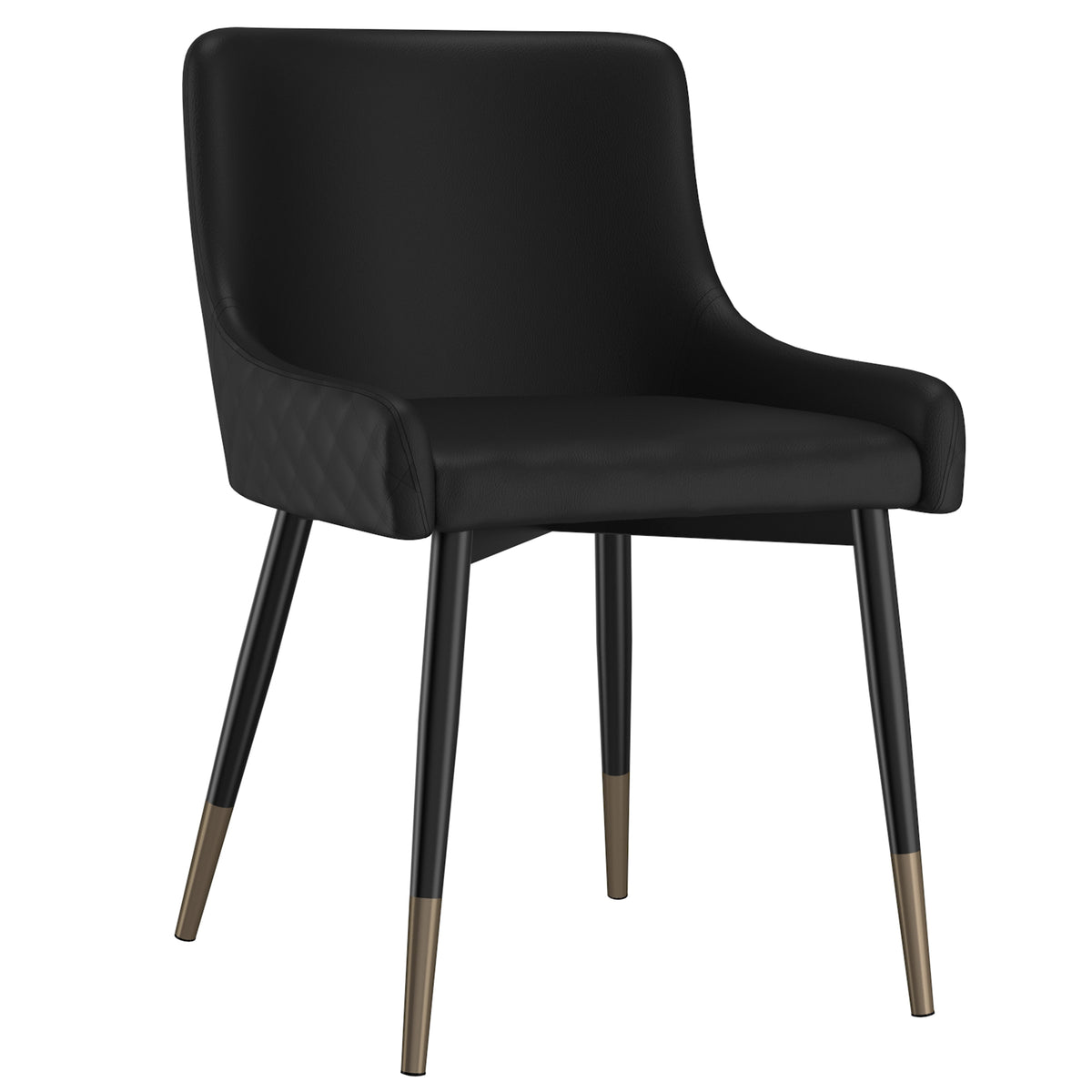 Chaise Rougemont noir / noir (Worldwide Xander 202-620BK) – Meubles TOCO