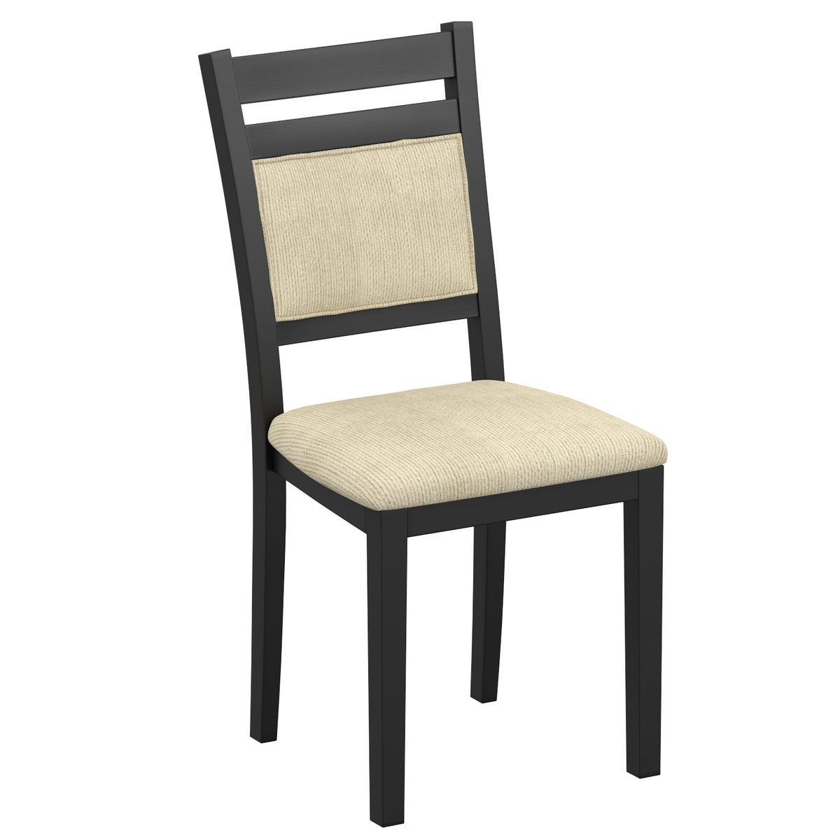 Chaise Bedford noir / beige (Worldwide Conrad 202-863BLK) – Meubles TOCO