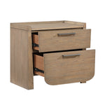 Table de chevet Samora tiroirs ouverts - Meubles TOCO
