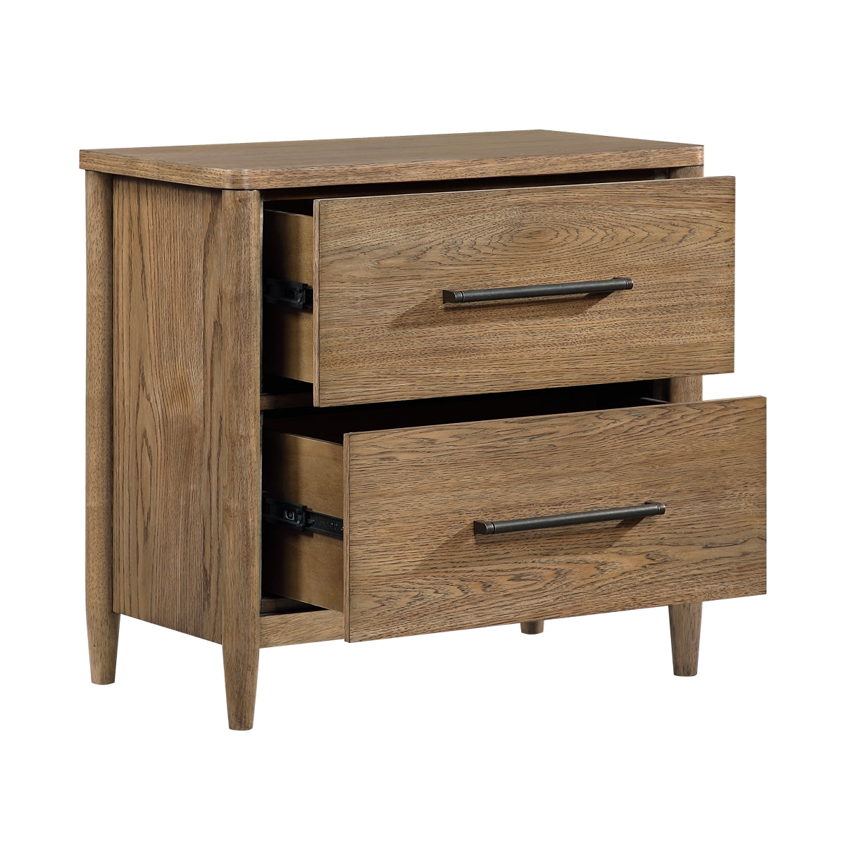 Table de chevet Noria tiroirs ouverts - Meubles TOCO