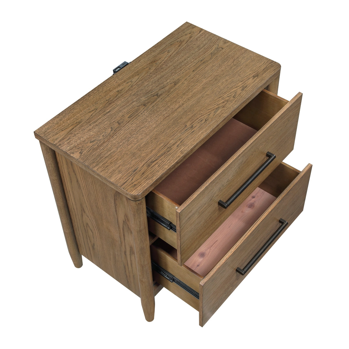 Table de chevet Noria tiroirs ouverts - Meubles TOCO