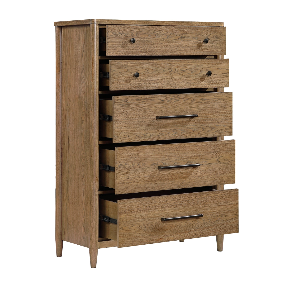 Commode haute Noria tiroirs ouverts - Meubles TOCO