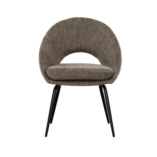 Chaise de Cuisine Aulie / 2 Chaises / Gris Foncé