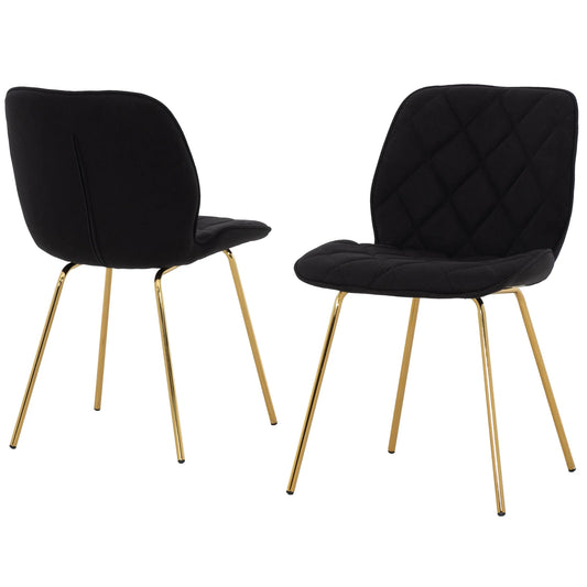 Chaise de Cuisine Odelia / 2 Chaises / Noir