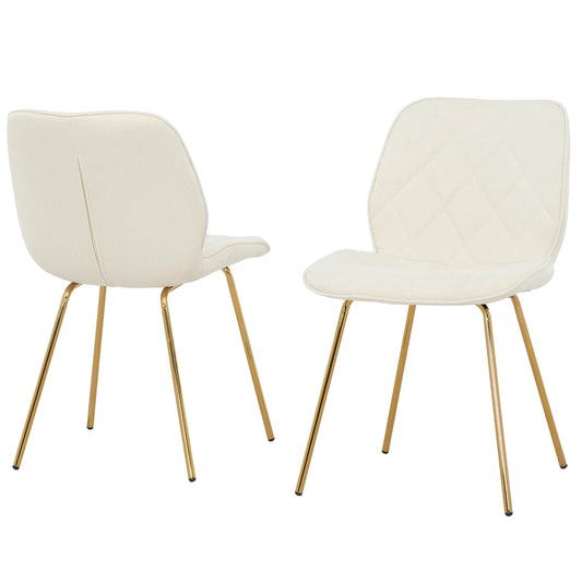 Chaise de Cuisine Odelia / 2 Chaises / Crème