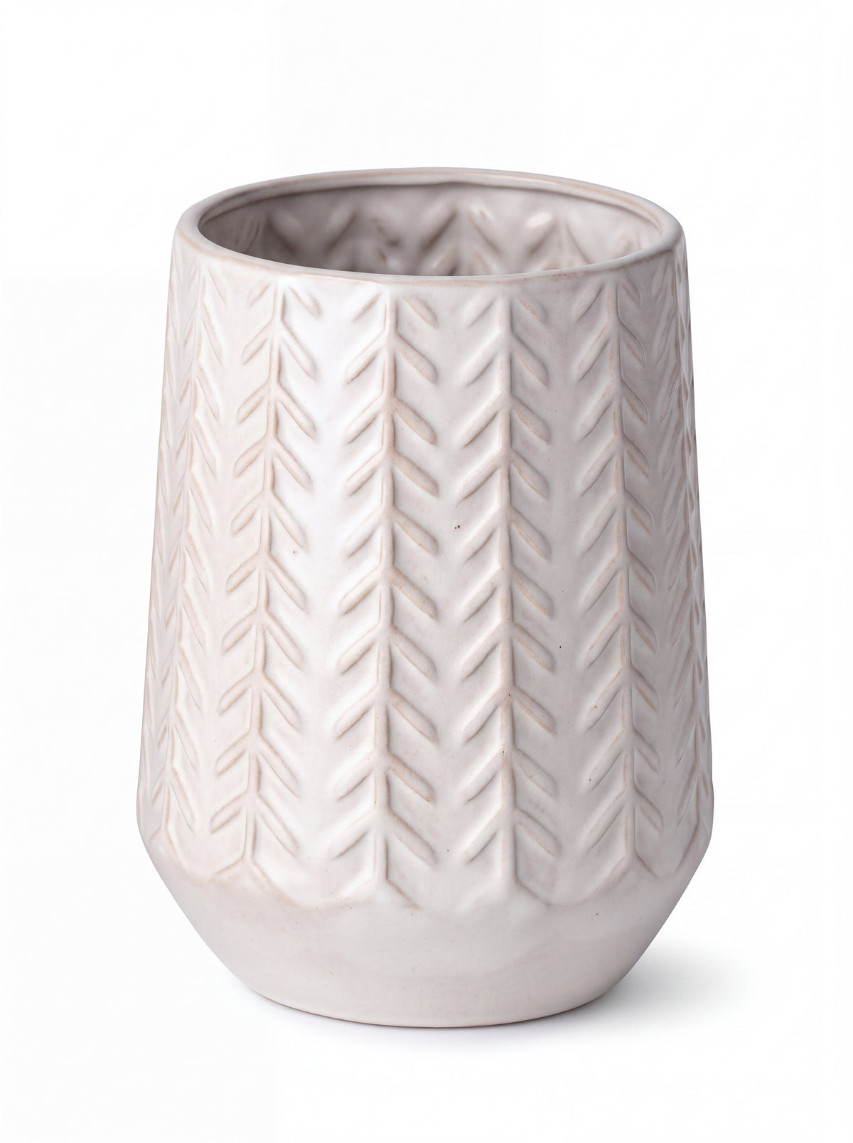 Vase Chevron Métallique Gemma II