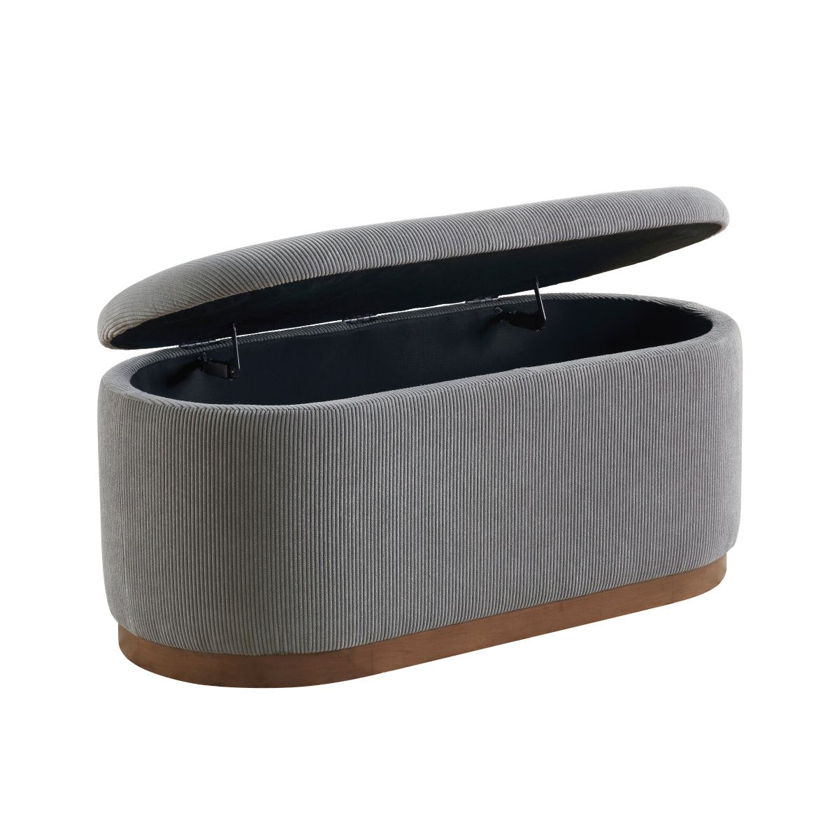 Rangement intérieur du banc Kamouraska gris