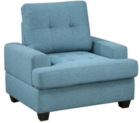Ensemble de Sofa en Tissu Dunstan | Bleu | EUB7639