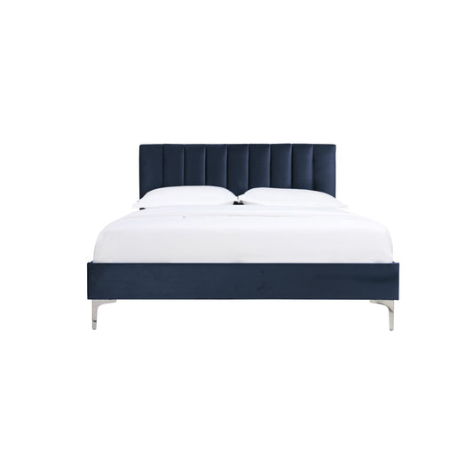 Lit Queen Complet Melina | Bleu Marine | QVQ3985