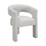 Chaise Oka gris pâle, vue de côté