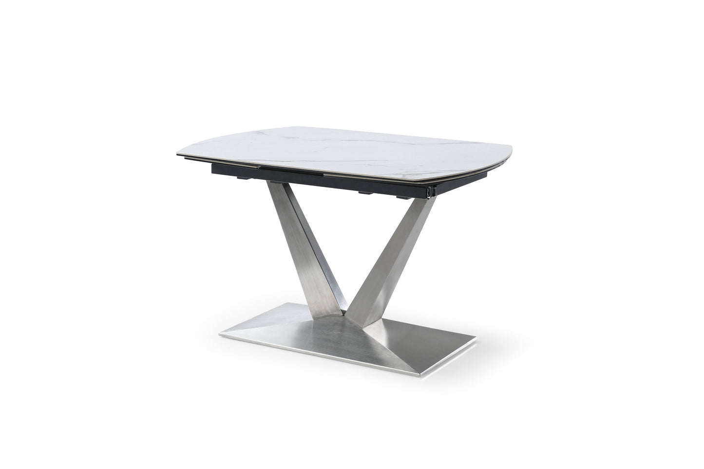 Table de Cuisine Extensible Rotative en Céramique | Blanc | 5416-T