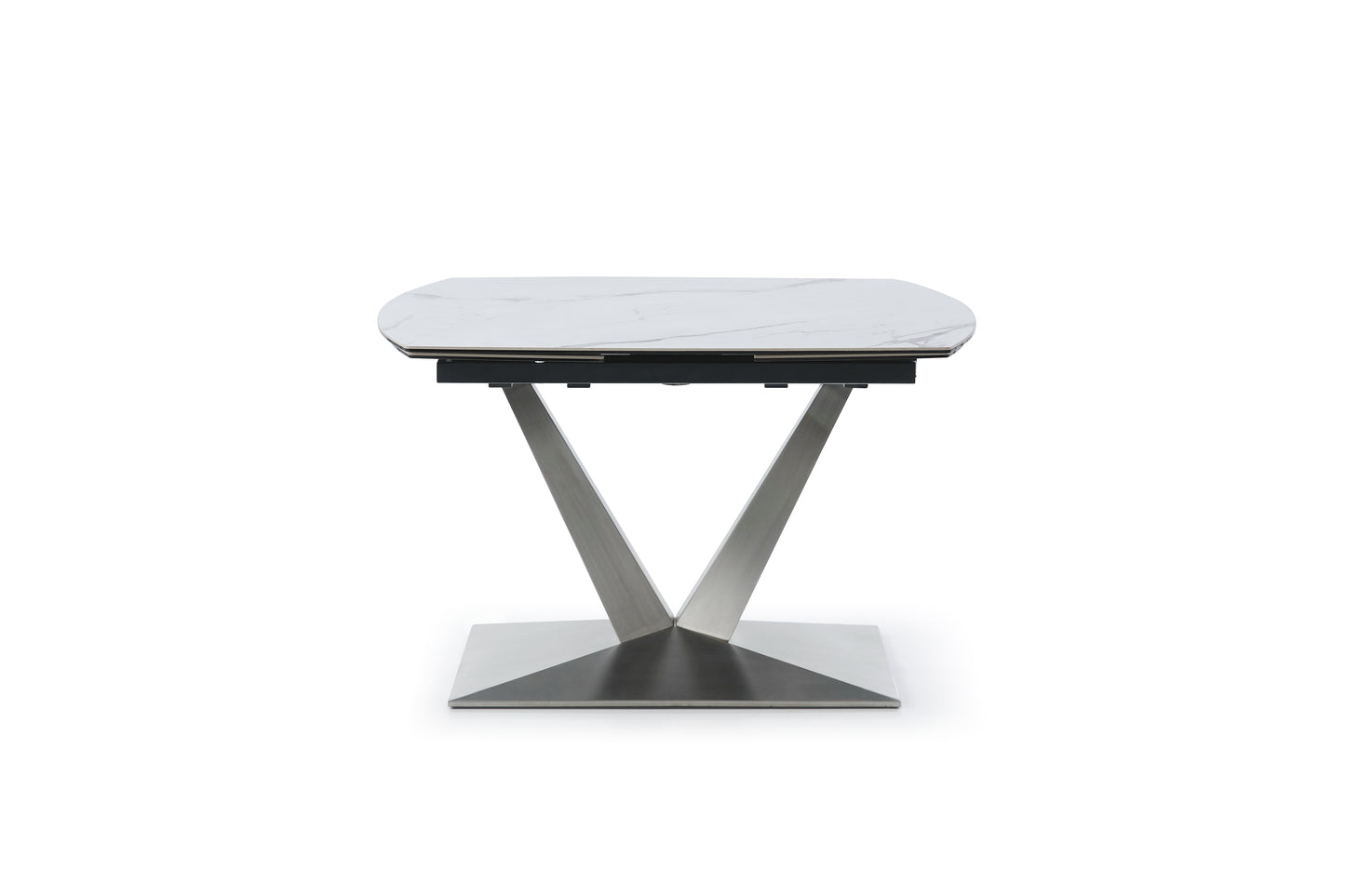 Table de Cuisine Extensible Rotative en Céramique | Blanc | 5416-T