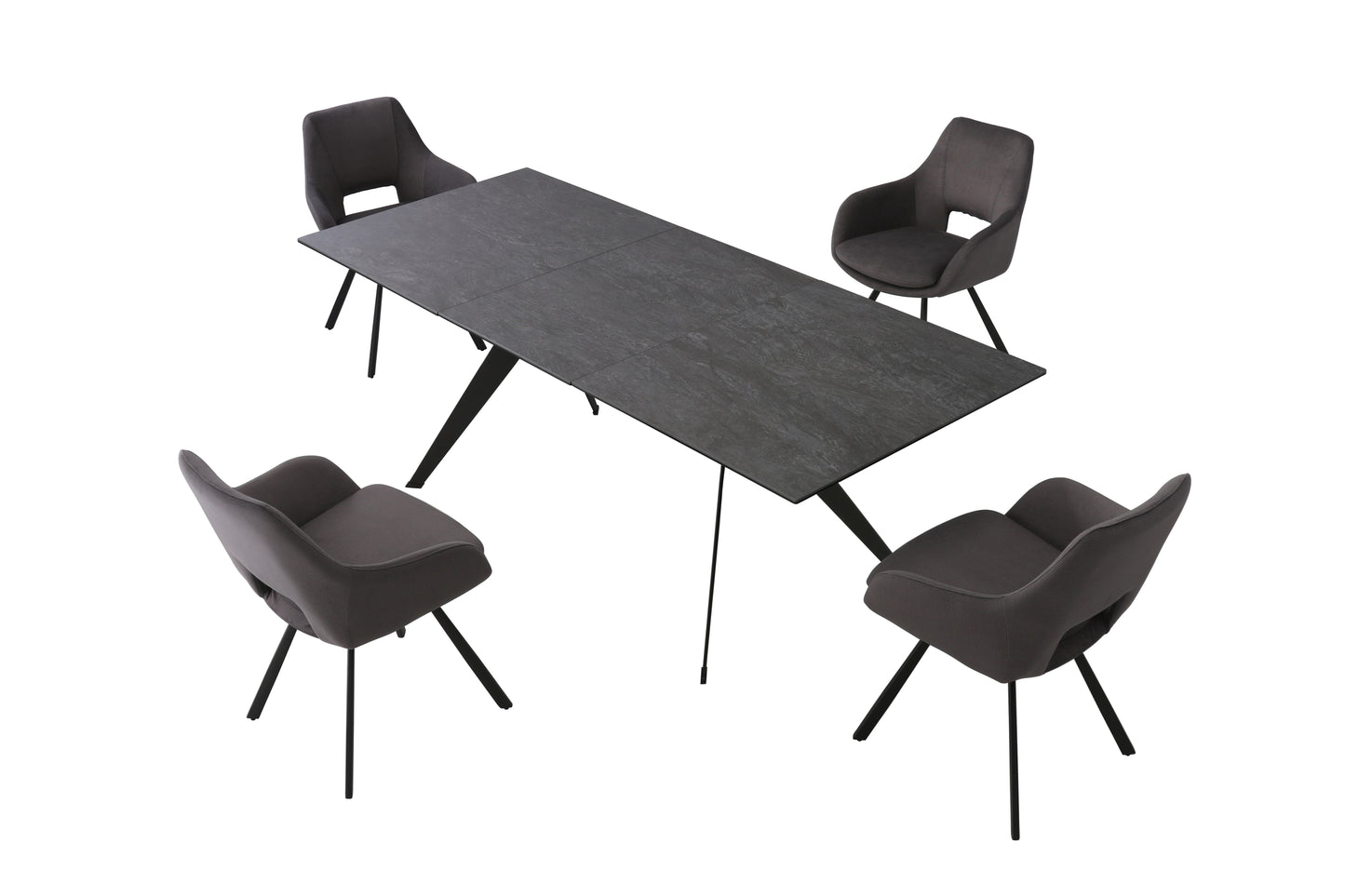 Table de Cuisine Modulaire Extensible | Noir |