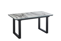 Table de Cuisine- 63''-79'' / Marbre Gris et Blanc / MA6841-78DT