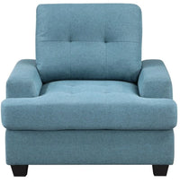 Ensemble de Sofa en Tissu Dunstan | Bleu | EUB7639