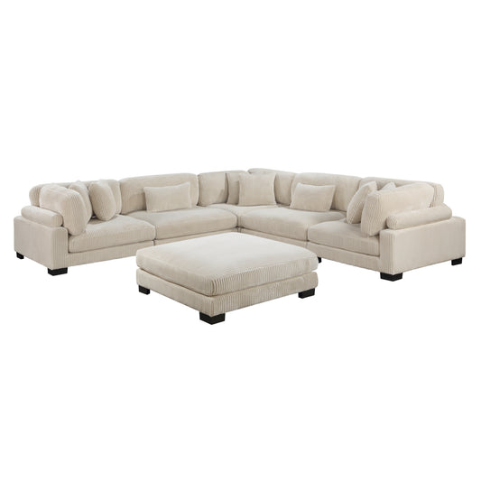 Traverse - Sectionnel Modulaire - 6 morceaux - Beige