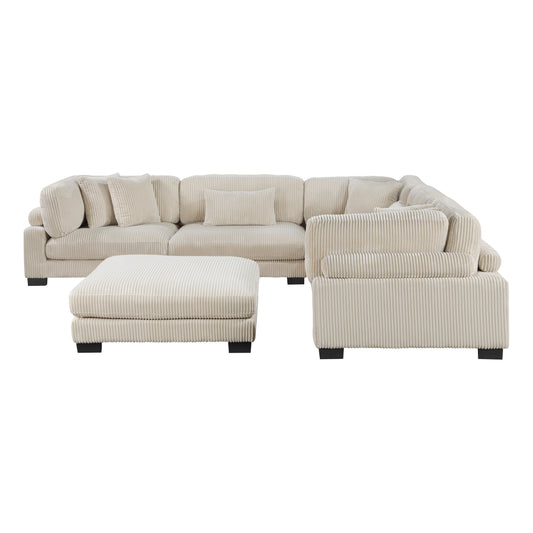 Traverse - Sectionnel Modulaire - 6 morceaux - Beige