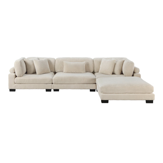 Traverse - Sectionnel Modulaire - 4 morceaux - Beige