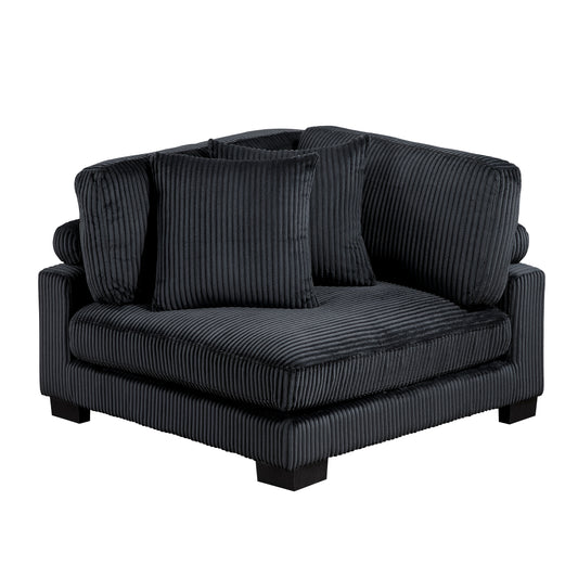 Traverse - Chaise en Coin Modulaire - Noir