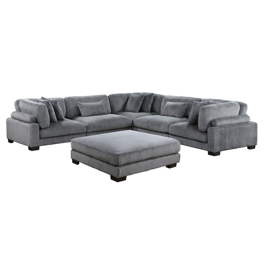 Traverse - Sectionnel Modulaire - 6 morceaux - Gris
