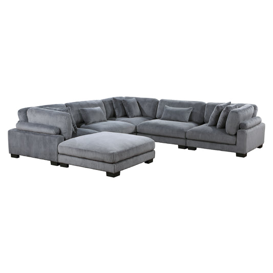 Traverse - Sectionnel Modulaire - 6 morceaux - Gris