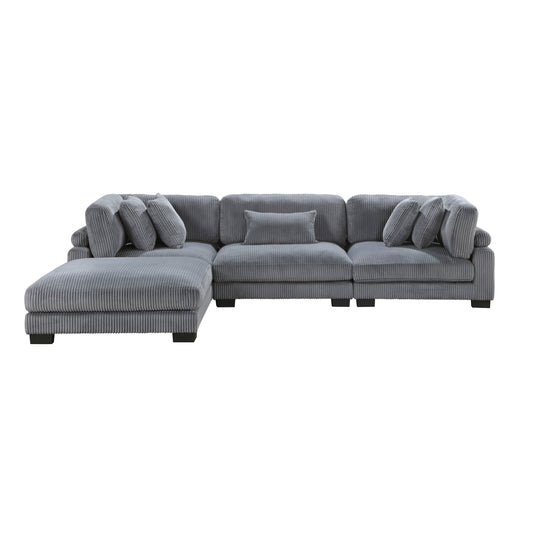 Traverse - Sectionnel Modulaire - 4 morceaux - Gris