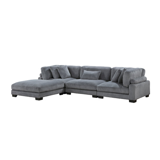 Traverse - Sectionnel Modulaire - 4 morceaux - Gris