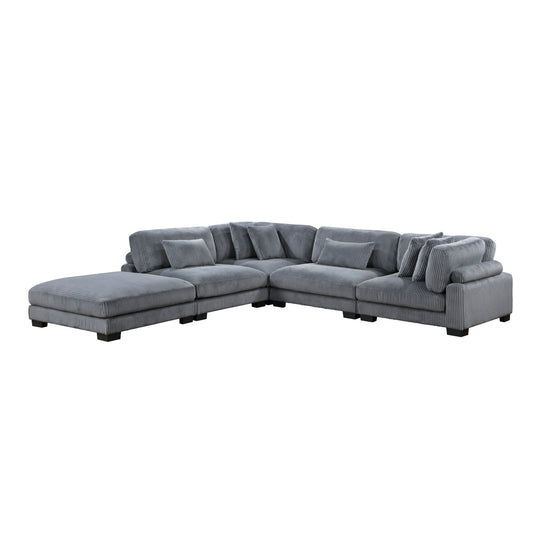 Traverse - Sectionnel Modulaire - 5 morceaux - Gris