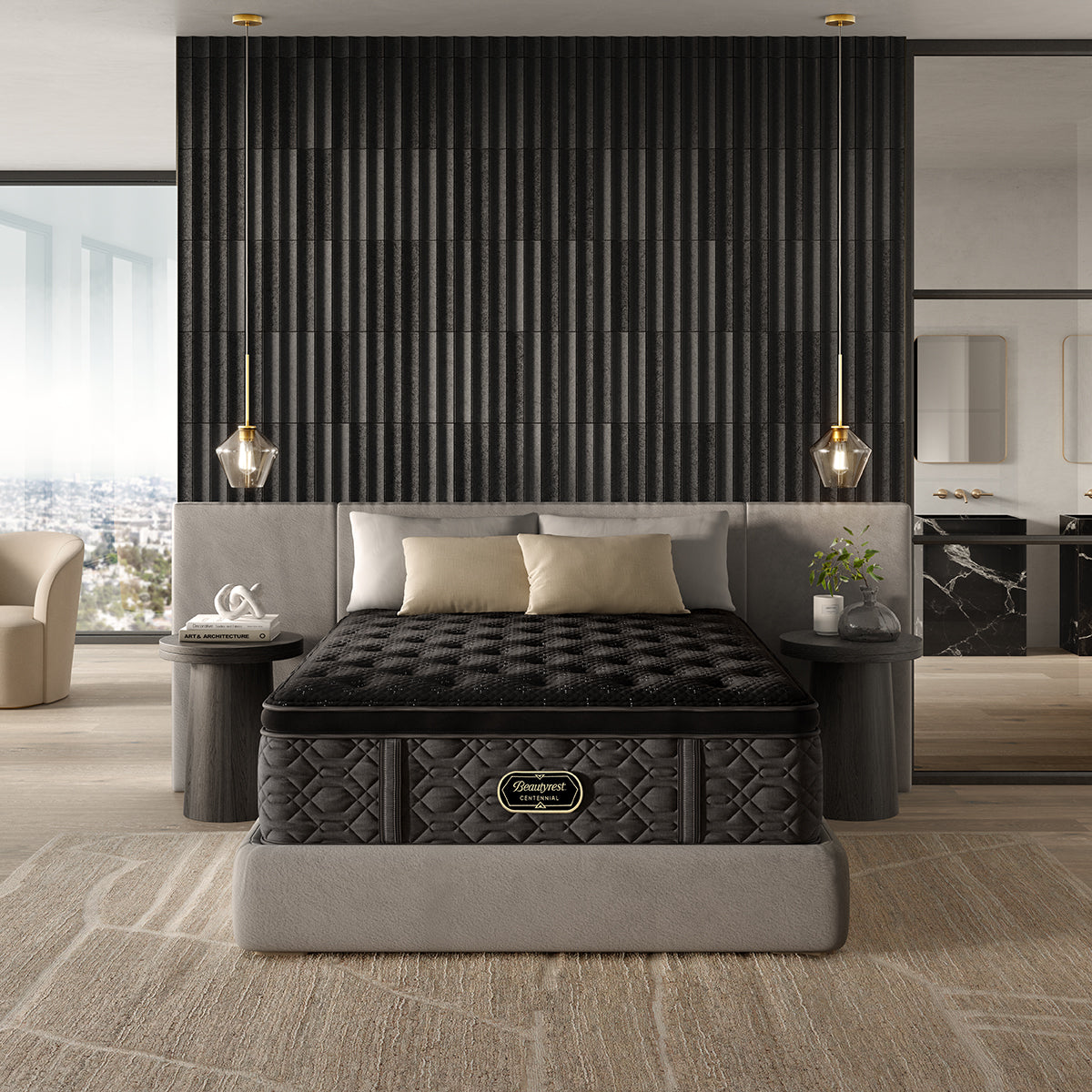Matelas Beautyrest Centennial Aventora Simple XL / BASE DE LIT OFFERTE
