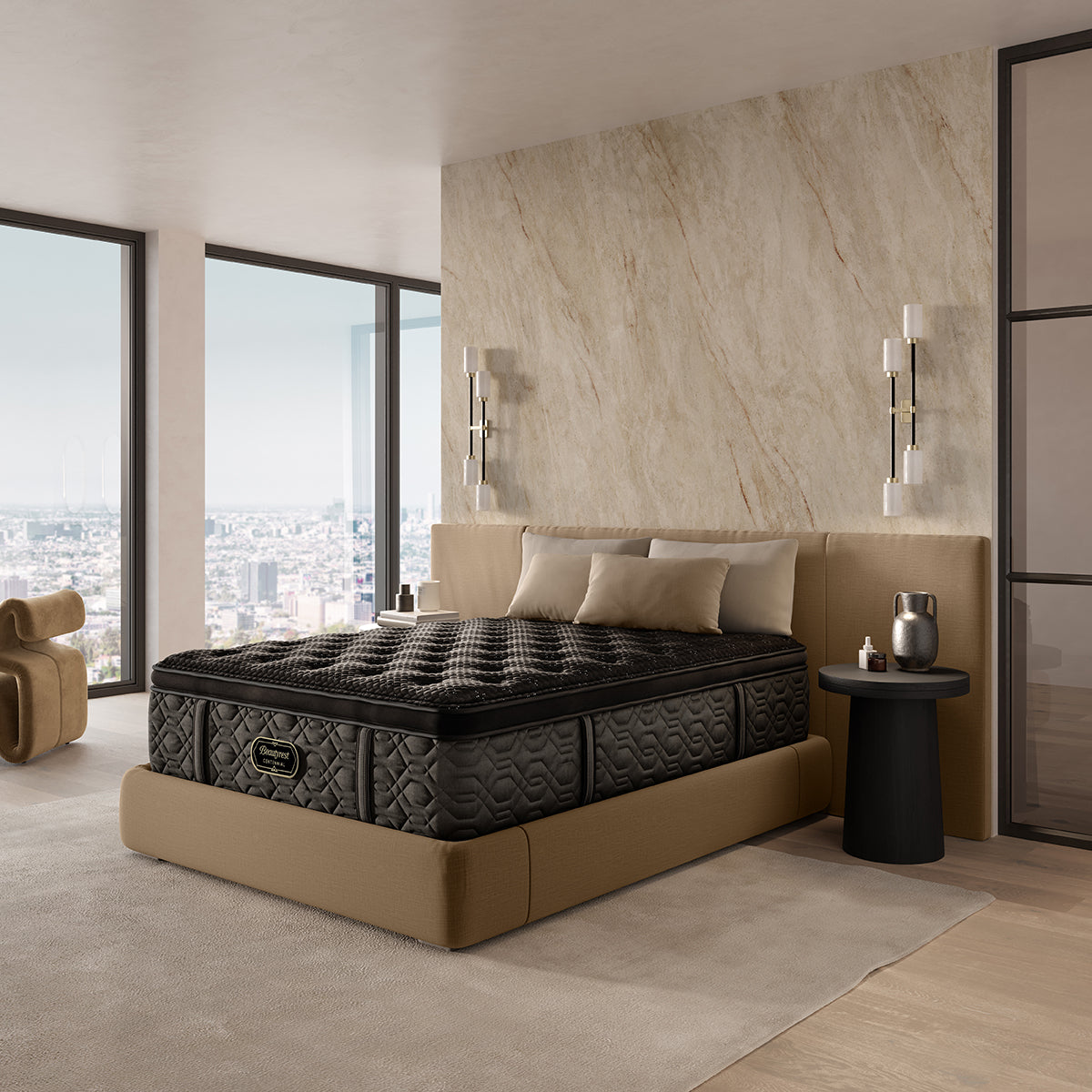 Matelas Beautyrest Centennial Adastra Très Grand / BASE DE LIT OFFERTE