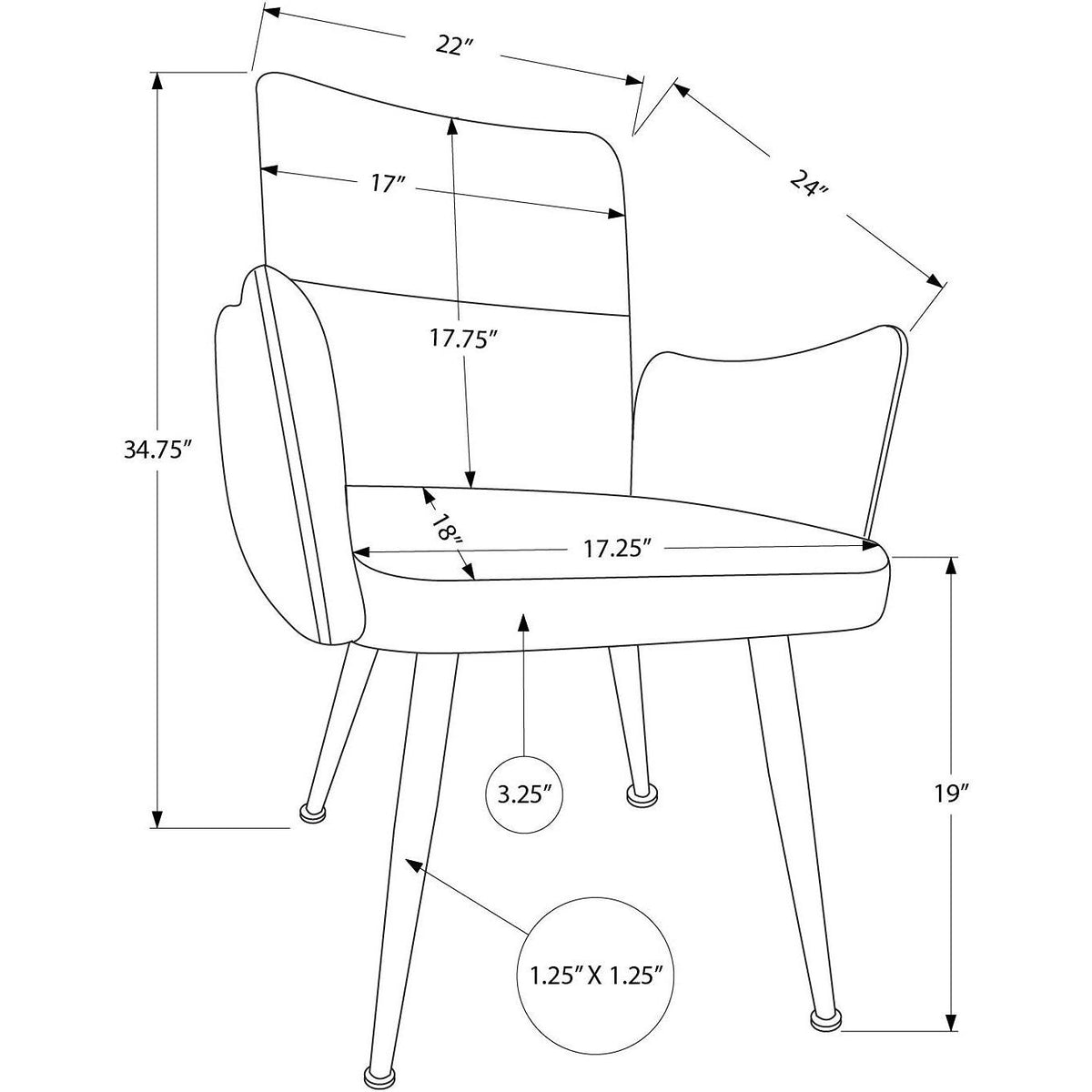 Chaise Bali grise