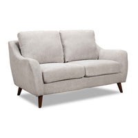 Causeuse Contemporaine en Tissu | Beige Clair | 2-GEB0409