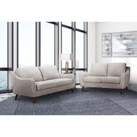 Sofa Contemporain en Tissu | Beige Clair