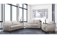Sofa Contemporain en Tissu | Beige Clair