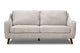 Sofa Contemporain en Tissu | Beige Clair